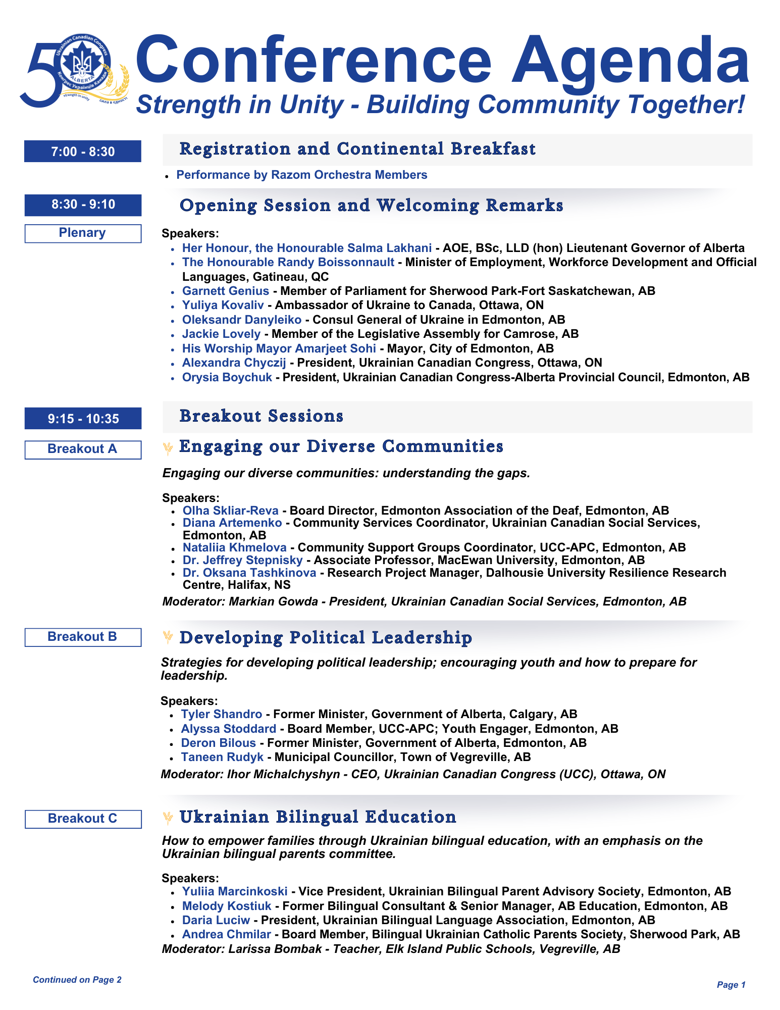 Conference Agenda Page 1